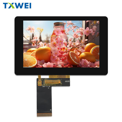 RGB 24 BIT-Schnittstelle 5 Zoll TFT-LCD-Display 800*480 Anpassbarer Kapazitäts-Touchscreen