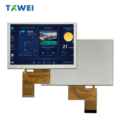 5.0-Zoll 800 X 480 industrielle medizinische LCD-Anzeige 350 Nits RGB TFT-Anzeige