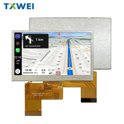 800*480 Pixel 4,3 Zoll TFT-LCD mit 24 BIT RGB-Schnittstelle und 1200cd/m2 Lumen Grad