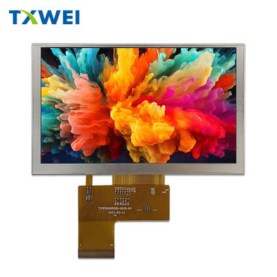 5-Zoll-LCD-Bildschirm 800 * 480 650nits Helligkeit RGB-Schnittstelle Anpassbarer Touchscreen
