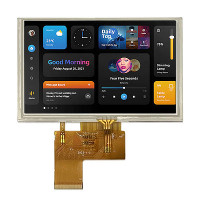 5-Zoll-FT-LCD-Display IPS/TN 800 * 480 Hochdefinitions-RGB-Port 40PIN Hochhelligkeit anpassbar