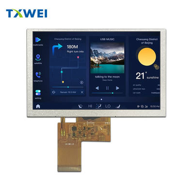 5-Zoll-TFT-LCD-Display mit RGB-Schnittstelle IPS Vollsicht 800 * 480 hochauflösende TFT-kapazitive Berührung