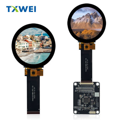 2.1-Zoll 480 * 480 Kreisförmiges TFT-LCD-Display HDMI-Treiberbrett mit USART-Schnittstellen-Serienanschluss