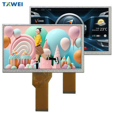 7 Zoll IPS TFT LCD 800*480 Pixel 262K Vollfarbbildschirm RGB 24 Bit Schnittstelle
