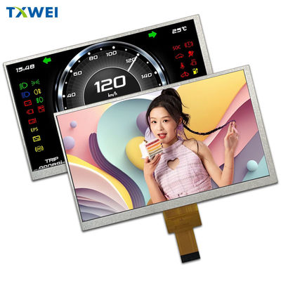 7-Zoll 450cd/m2 Fahrzeug-Instrumenten-Display-Panel 1024*600 MIPI-Schnittstelle 40pin-LCD-Display